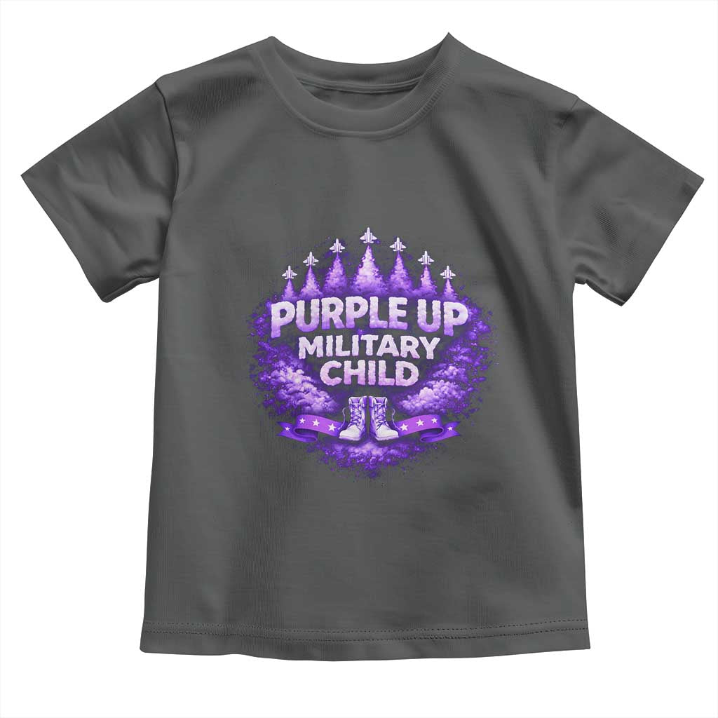 Purple Up Military Child Toddler T Shirt Proud Military Kid