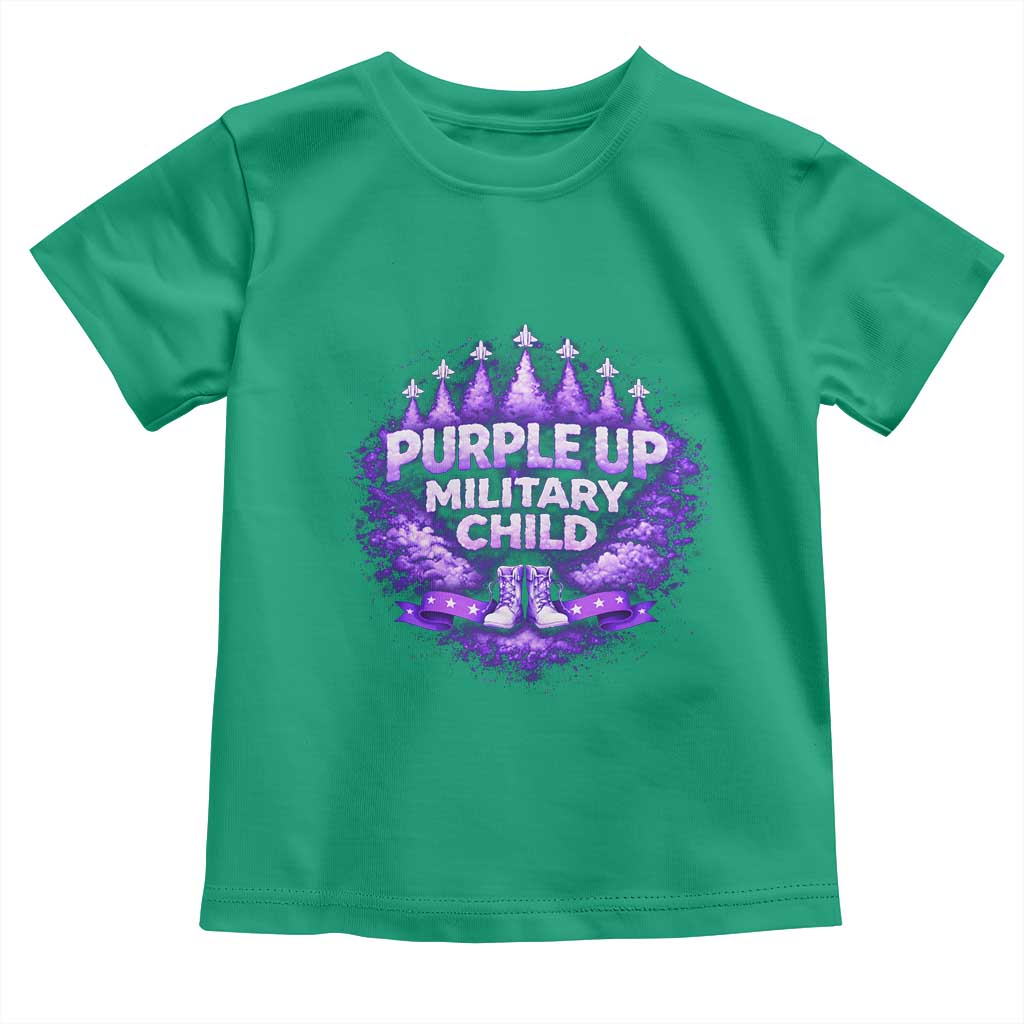 Purple Up Military Child Toddler T Shirt Proud Military Kid