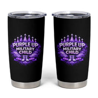 Purple Up Military Child Tumbler Cup Proud Military Kid