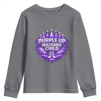 Purple Up Military Child Youth Sweatshirt Proud Military Kid