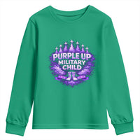 Purple Up Military Child Youth Sweatshirt Proud Military Kid