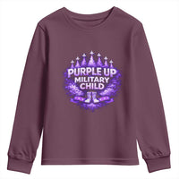 Purple Up Military Child Youth Sweatshirt Proud Military Kid