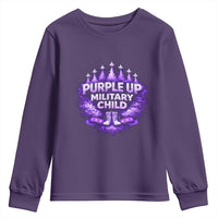 Purple Up Military Child Youth Sweatshirt Proud Military Kid
