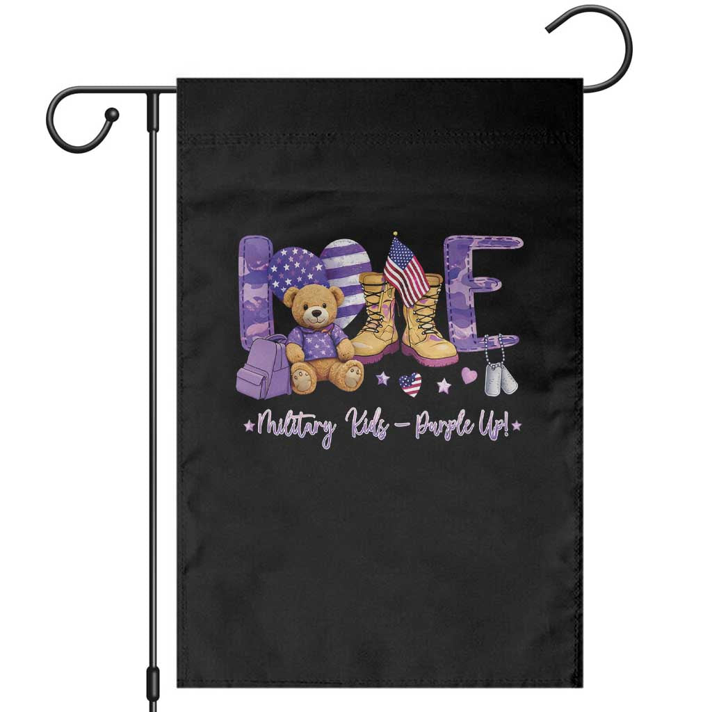 Purple Up Military Kids Garden Flag Month Of Military Child Army