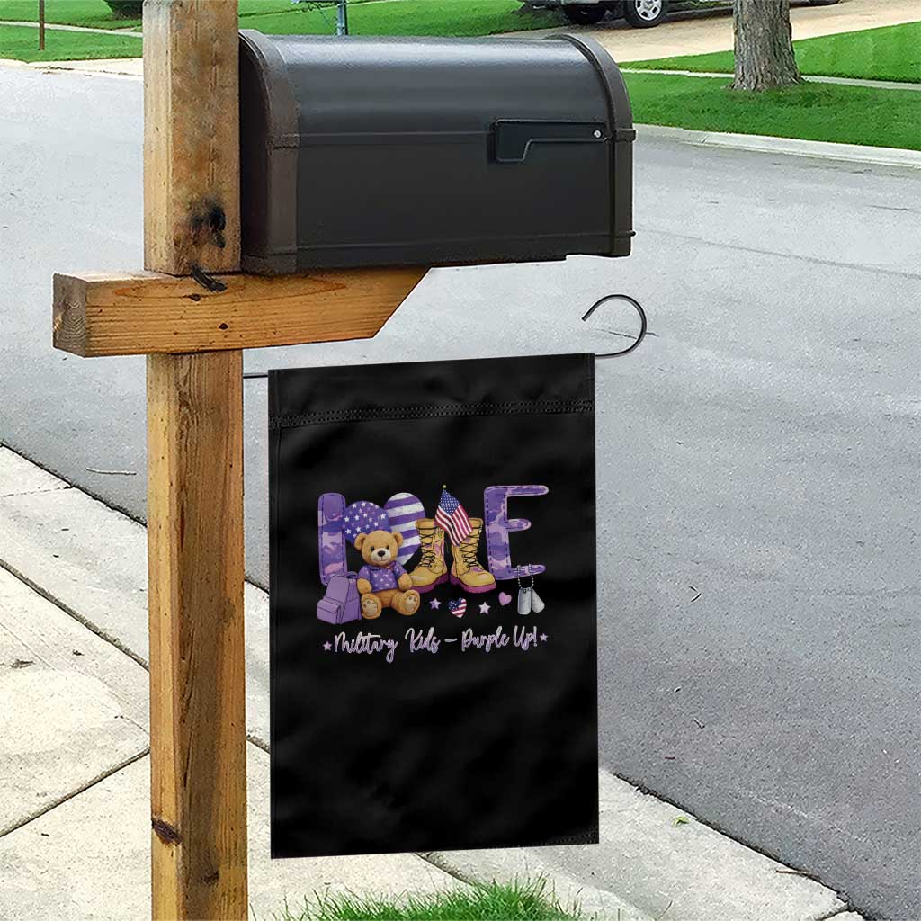 Purple Up Military Kids Garden Flag Month Of Military Child Army