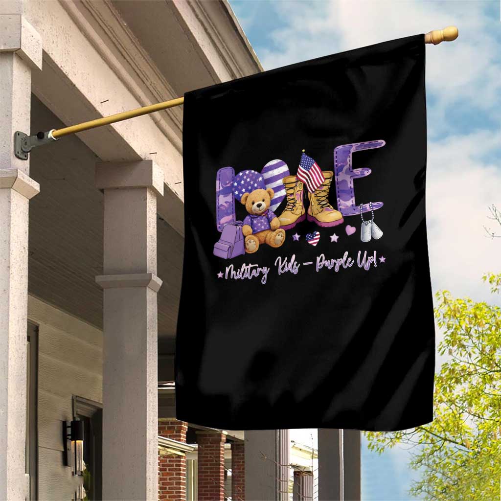 Purple Up Military Kids Garden Flag Month Of Military Child Army