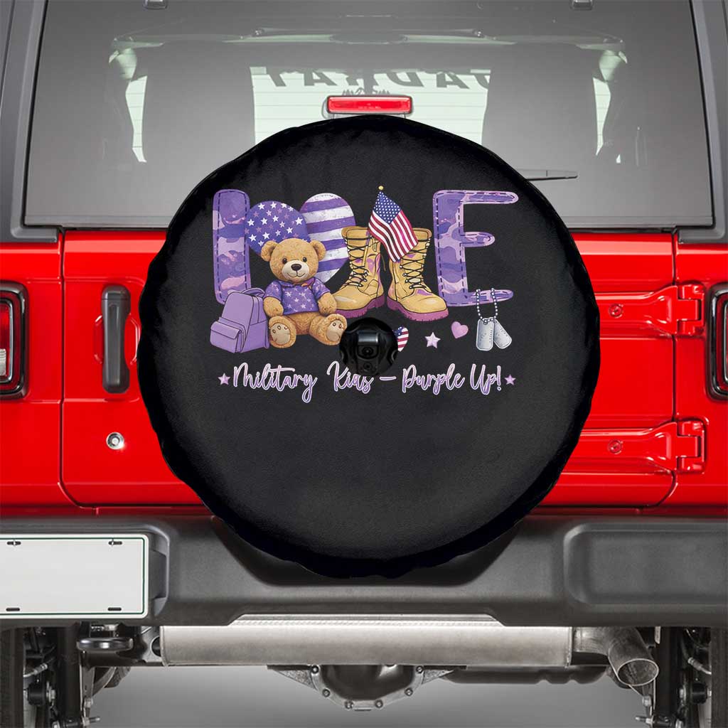 Purple Up Military Kids Spare Tire Cover Month Of Military Child Army
