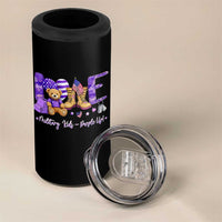 Purple Up Military Kids 4 in 1 Can Cooler Tumbler Month Of Military Child Army