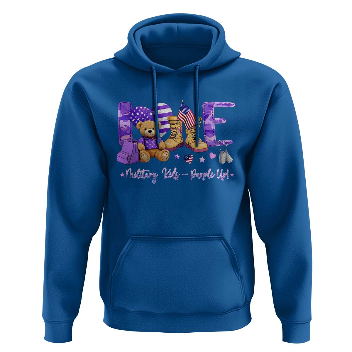 Purple Up Military Kids Hoodie Month Of Military Child Army