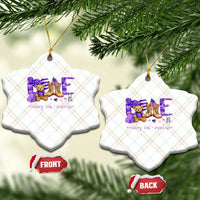 Purple Up Military Kids Ceramic Ornament Month Of Military Child Army