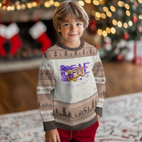 Purple Up Military Kids Ugly Christmas Sweater Month Of Military Child Army