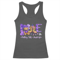 Purple Up Military Kids Racerback Tank Top Month Of Military Child Army