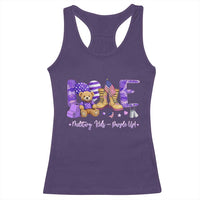 Purple Up Military Kids Racerback Tank Top Month Of Military Child Army