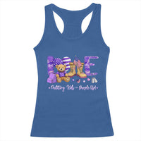 Purple Up Military Kids Racerback Tank Top Month Of Military Child Army