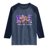 Purple Up Military Kids Raglan Shirt Month Of Military Child Army