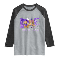 Purple Up Military Kids Raglan Shirt Month Of Military Child Army