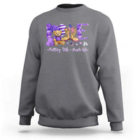 Purple Up Military Kids Sweatshirt Month Of Military Child Army