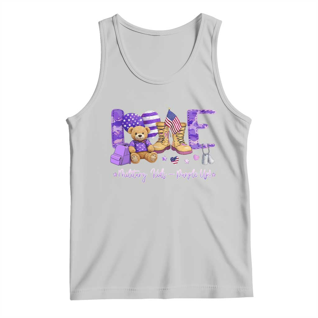 Purple Up Military Kids Tank Top Month Of Military Child Army