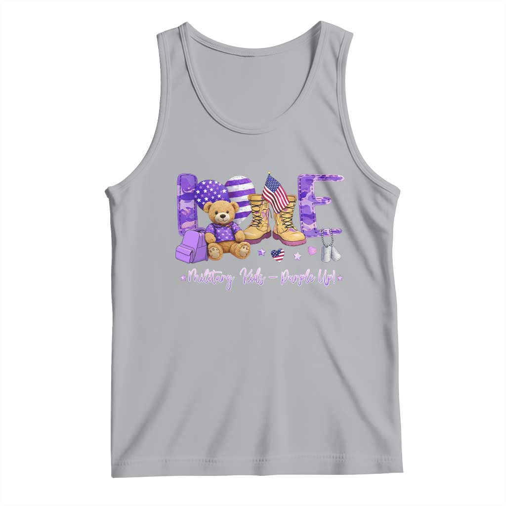 Purple Up Military Kids Tank Top Month Of Military Child Army