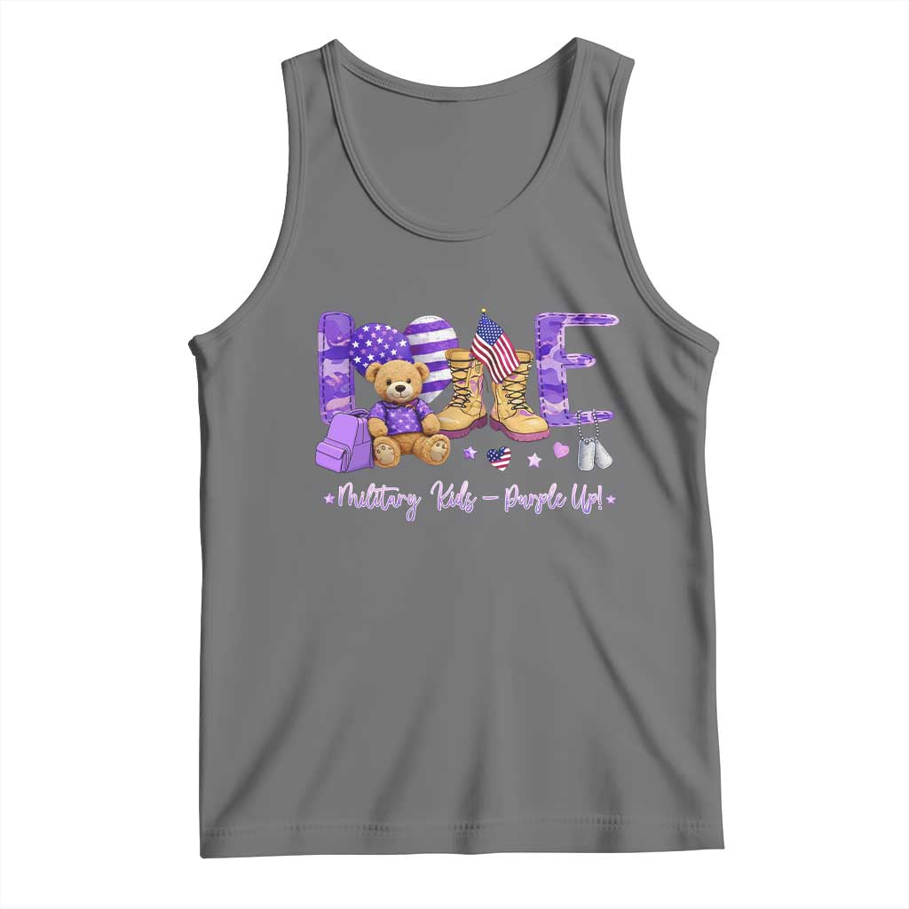 Purple Up Military Kids Tank Top Month Of Military Child Army