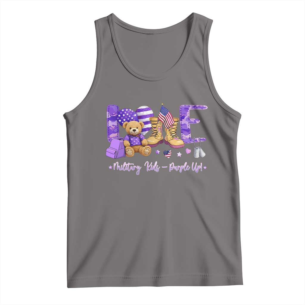 Purple Up Military Kids Tank Top Month Of Military Child Army