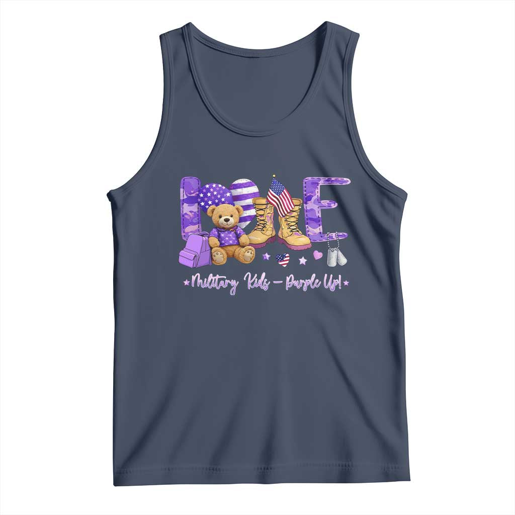 Purple Up Military Kids Tank Top Month Of Military Child Army