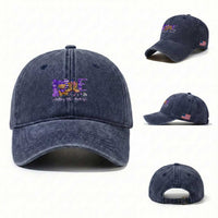 Purple Up Military Kids Washed Cotton Baseball Cap Month Of Military Child Army