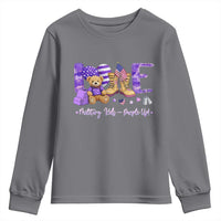 Purple Up Military Kids Youth Sweatshirt Month Of Military Child Army