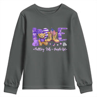 Purple Up Military Kids Youth Sweatshirt Month Of Military Child Army