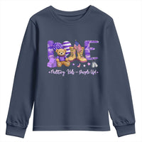 Purple Up Military Kids Youth Sweatshirt Month Of Military Child Army