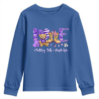 Purple Up Military Kids Youth Sweatshirt Month Of Military Child Army