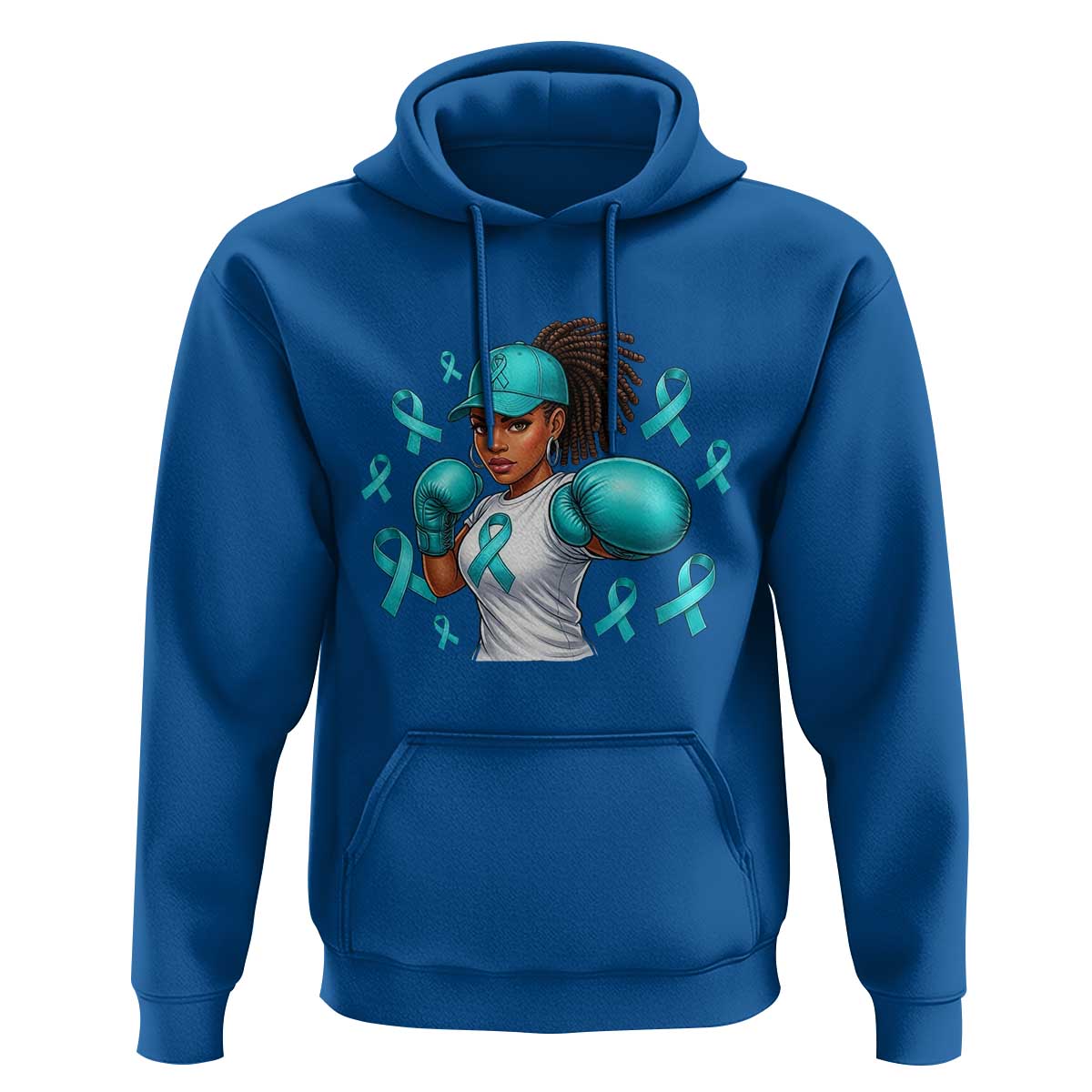 Black Women Fight Sexual Assault Awareness Hoodie African American Teal Ribbon Support