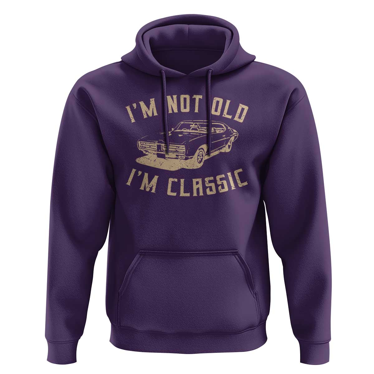 Funny Car Graphic Hoodie Vintage I'm Not Old I'm Classic