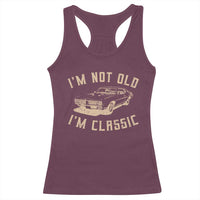 Funny Car Graphic Racerback Tank Top Vintage I'm Not Old I'm Classic