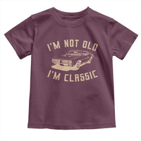 Funny Car Graphic Toddler T Shirt Vintage I'm Not Old I'm Classic