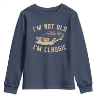 Funny Car Graphic Youth Sweatshirt Vintage I'm Not Old I'm Classic