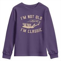 Funny Car Graphic Youth Sweatshirt Vintage I'm Not Old I'm Classic