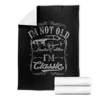Funny Classic Car Guy Throw Blanket Vintage I'm Not Old I'm Classic