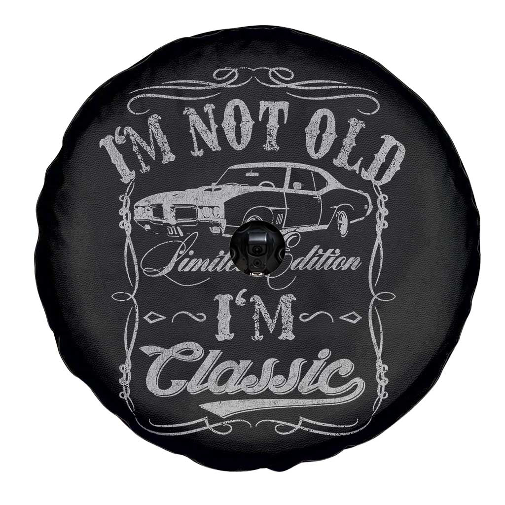 Funny Classic Car Guy Spare Tire Cover Vintage I'm Not Old I'm Classic