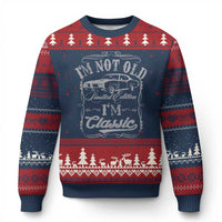 Funny Classic Car Guy Ugly Christmas Sweater Vintage I'm Not Old I'm Classic