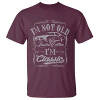 Funny Classic Car Guy T Shirt Vintage I'm Not Old I'm Classic