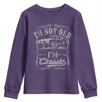 Funny Classic Car Guy Youth Sweatshirt Vintage I'm Not Old I'm Classic