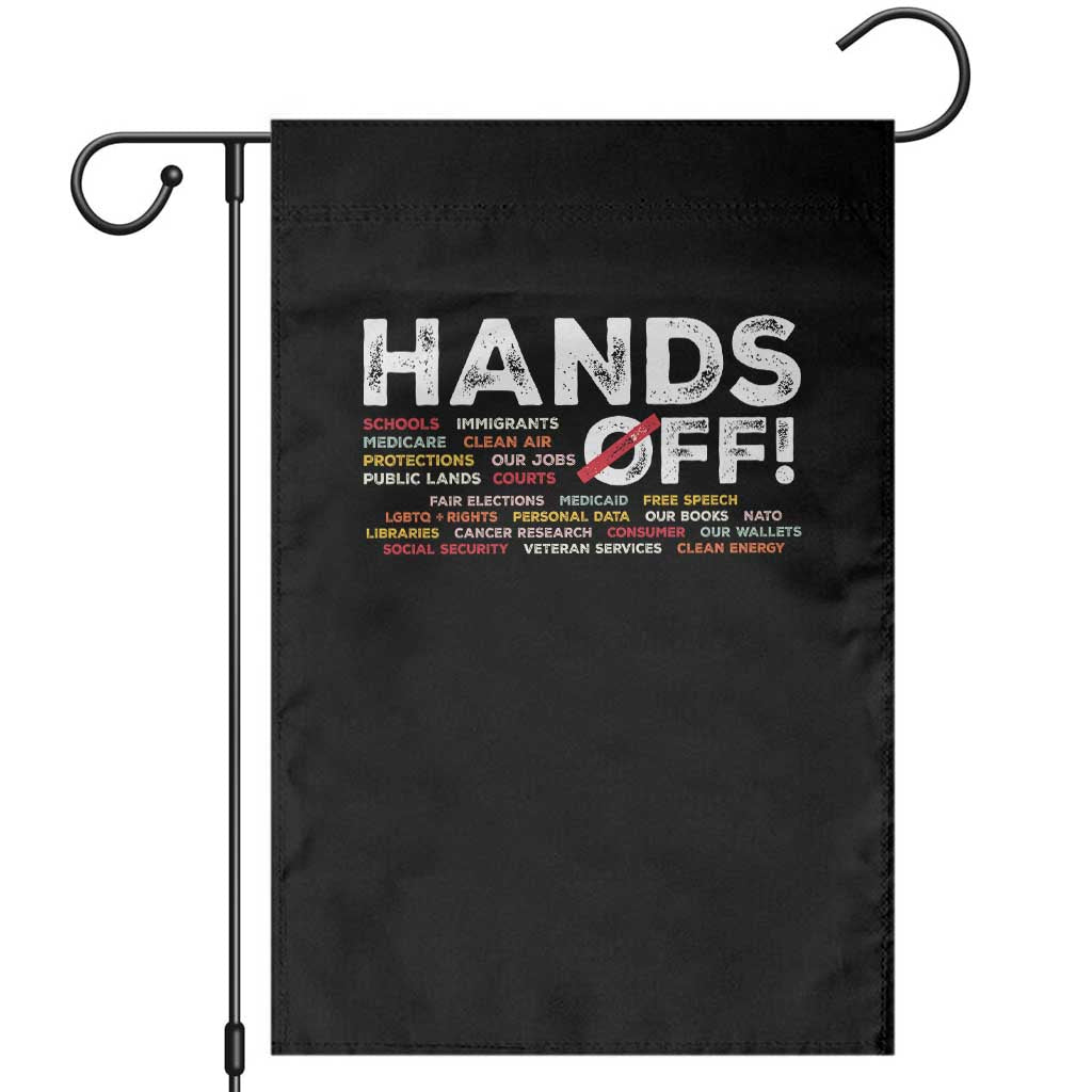 Hands Off Garden Flag Social Security And Medicare Protest - Wonder Print Shop