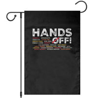 Hands Off Garden Flag Social Security And Medicare Protest - Wonder Print Shop