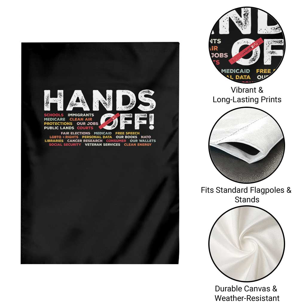 Hands Off Garden Flag Social Security And Medicare Protest - Wonder Print Shop