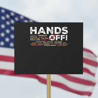 Hands Off Protest Sign Social Security And Medicare Protest - Wonder Print Shop