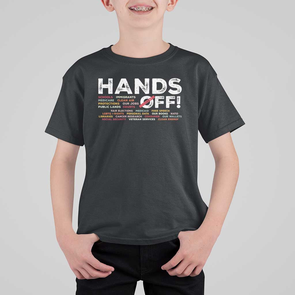 Hands Off T Shirt For Kid Social Security And Medicare Protest