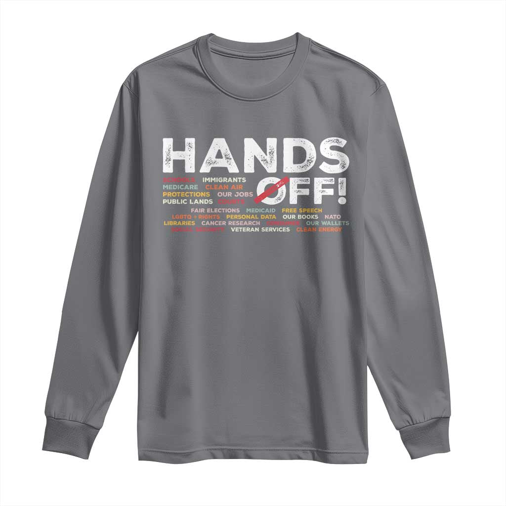Hands Off Long Sleeve Shirt Social Security And Medicare Protest