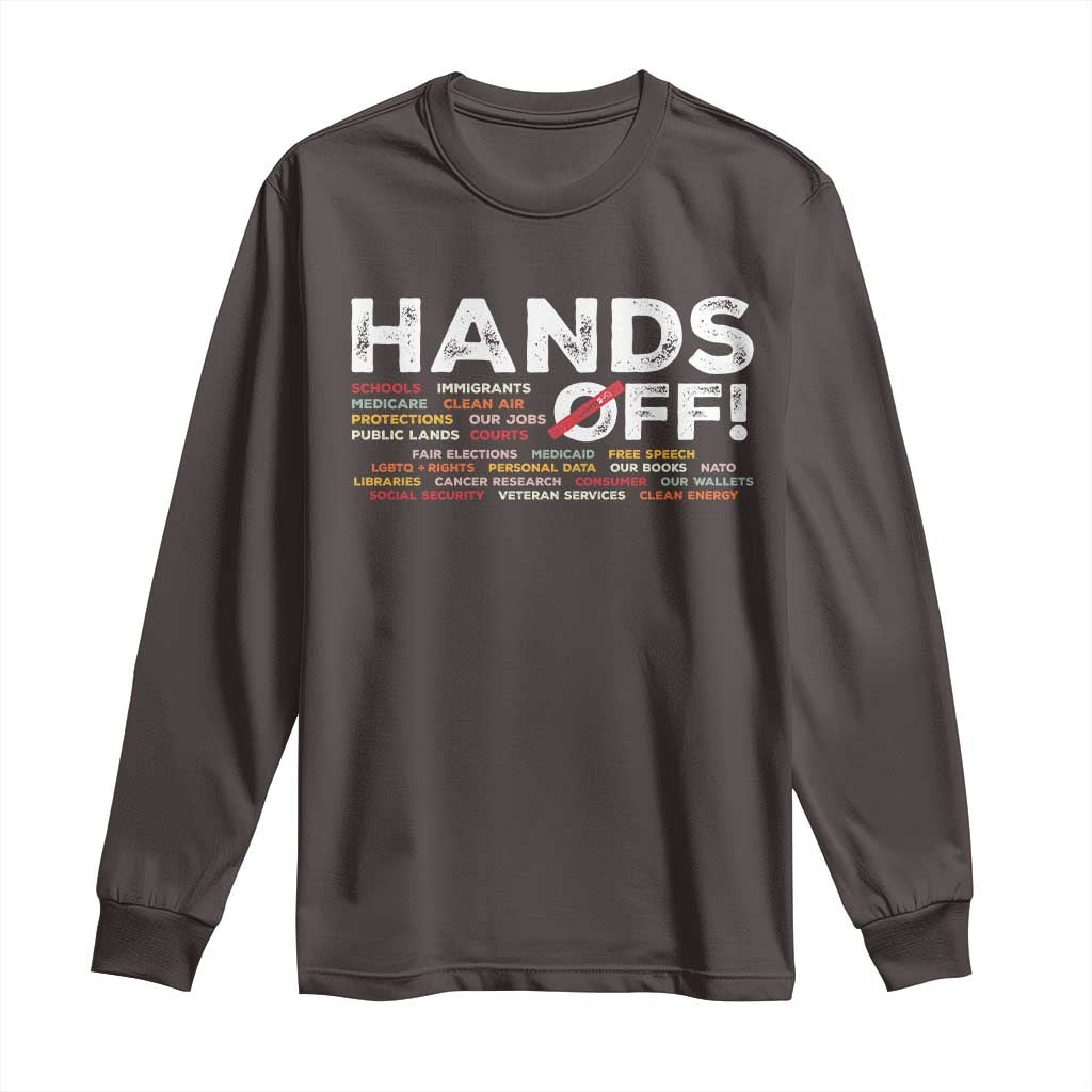 Hands Off Long Sleeve Shirt Social Security And Medicare Protest