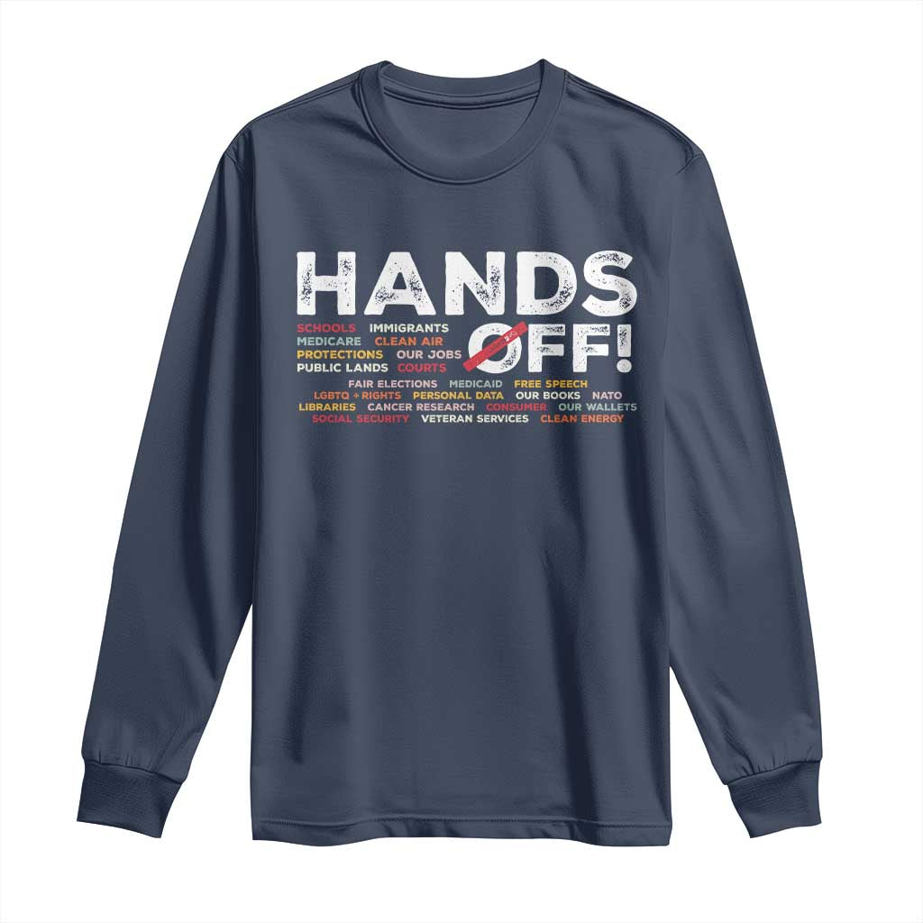 Hands Off Long Sleeve Shirt Social Security And Medicare Protest